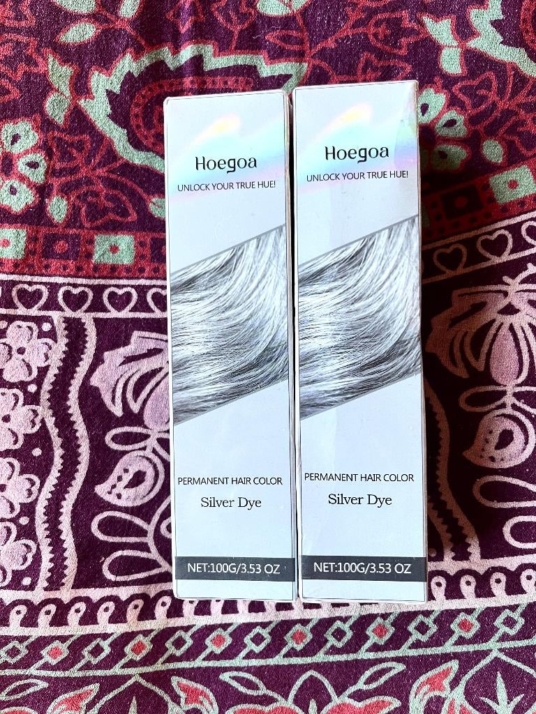 2x grijze permanente haarverf nu voor 11,99€, Sieraden, Tassen en Uiterlijk, Uiterlijk | Haarverzorging, Ophalen of Verzenden