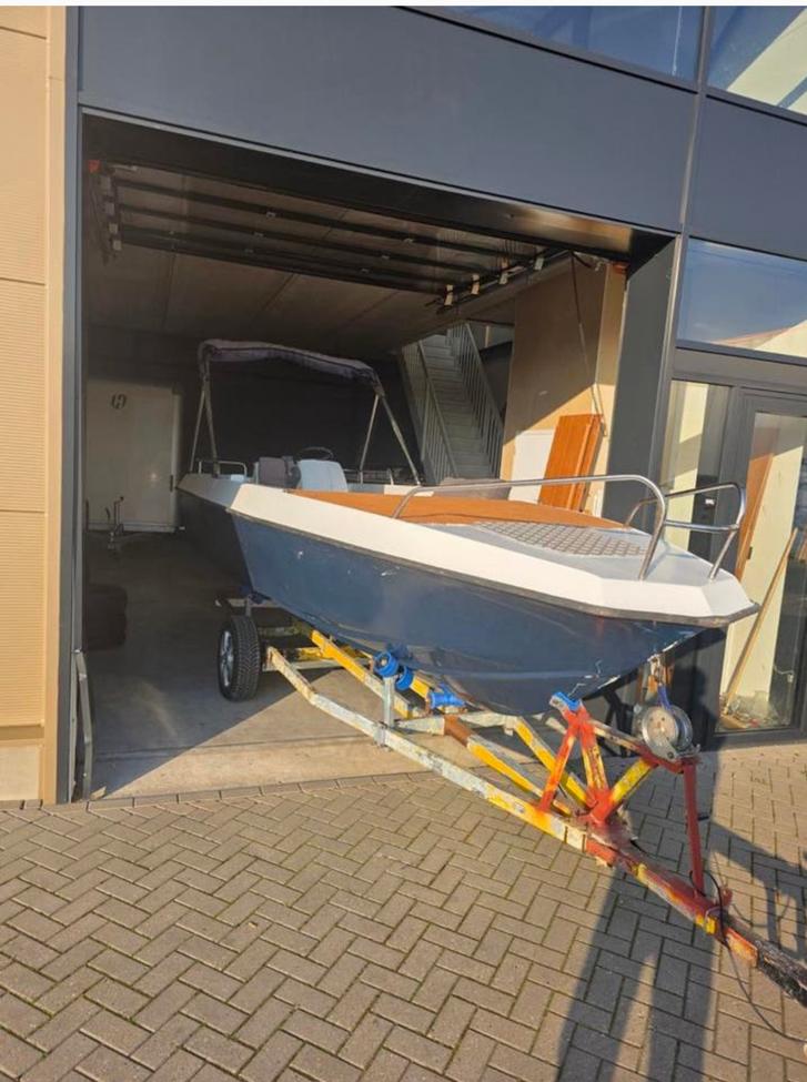 Sloep boot voor 8 pers met 60pk evinrude etec ho uit 2017, Ophalen, Zo goed als nieuw