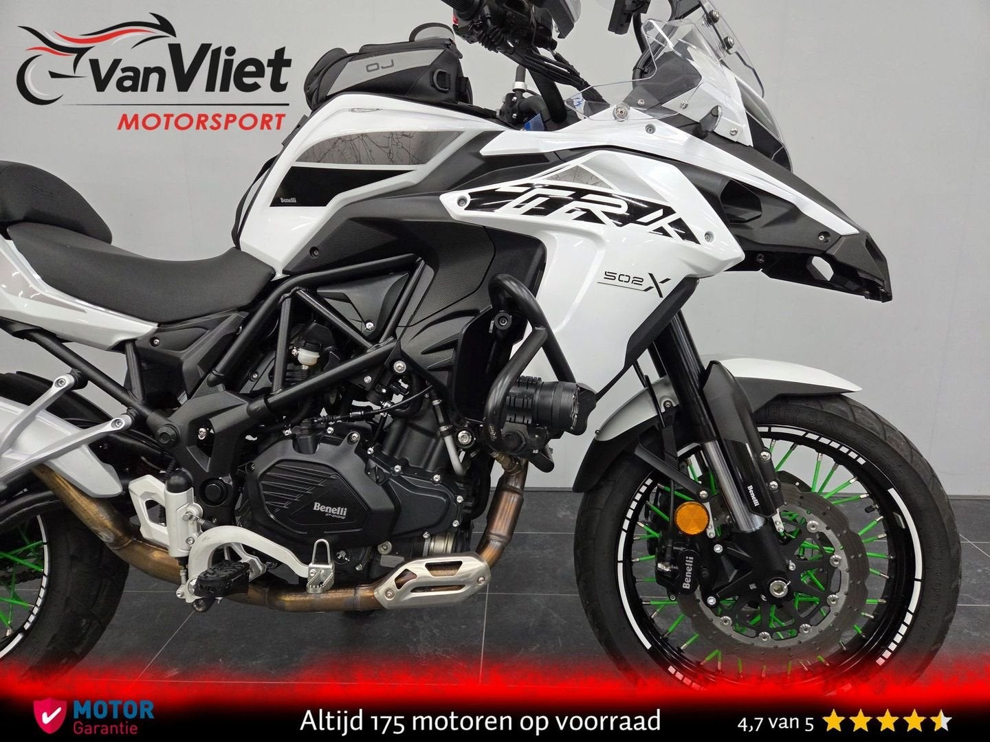 Als Nieuw.! Benelli TRK 502 X bj 2021 3 koffers 35kw a2, 2 cilinders, 499 cc, Bedrijf, Onbekend