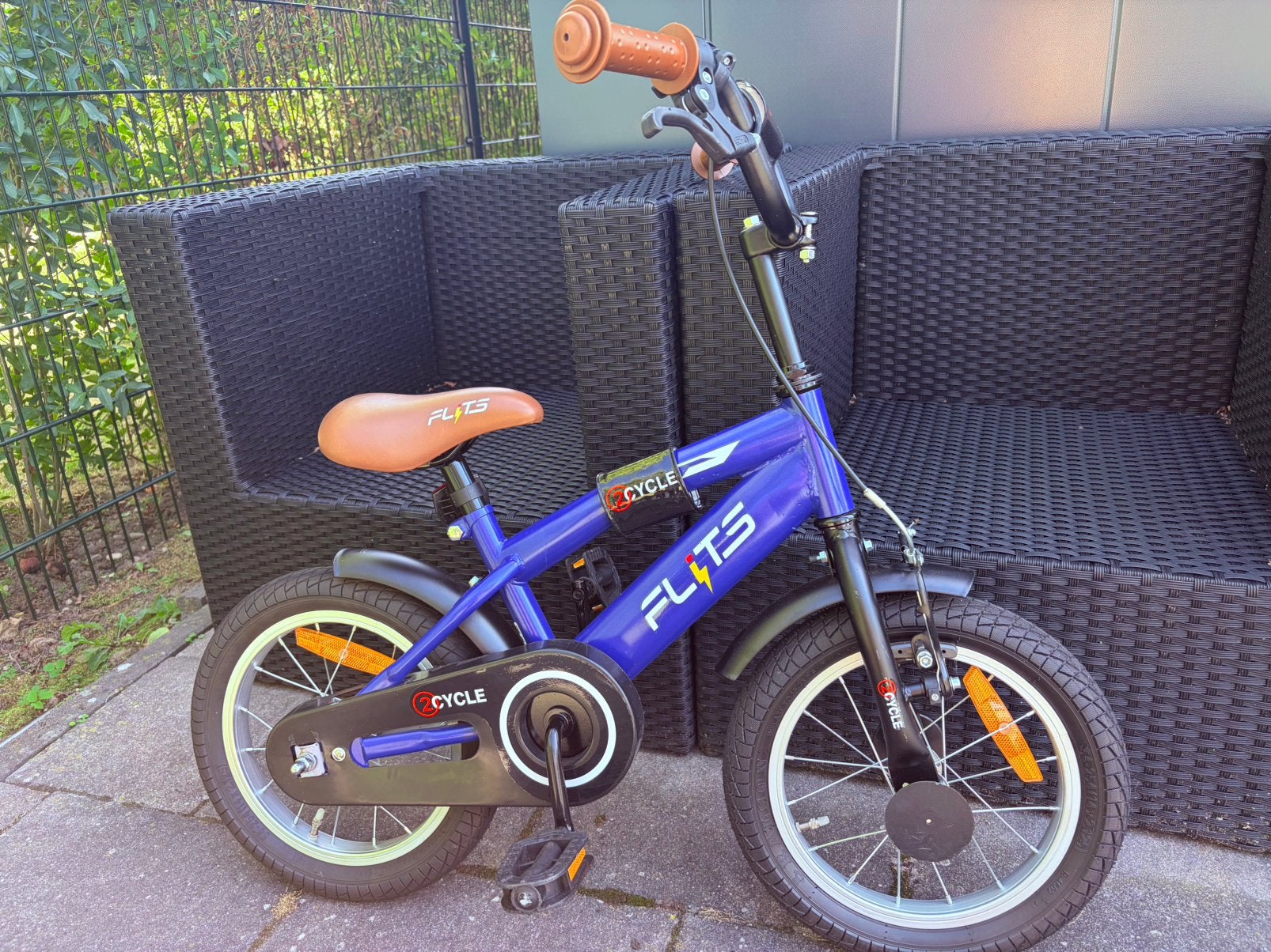 14 inch kinderfiets, Ophalen, Zo goed als nieuw, Minder dan 16 inch, Zijwieltjes