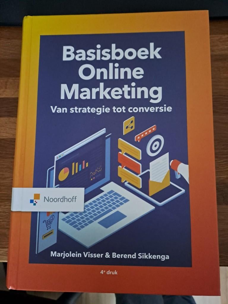 Basisboek Online Marketing (Nima B), Boeken, Marjolein Visser; Berend Sikkenga, Ophalen of Verzenden, Zo goed als nieuw, Economie en Marketing