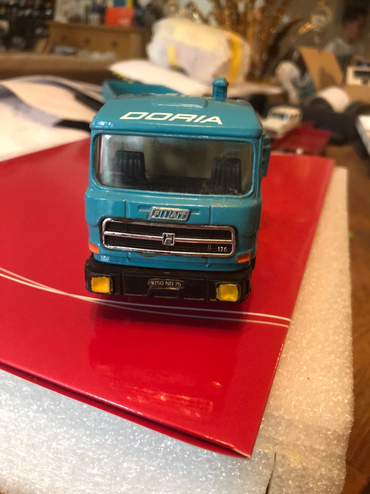 FIAT 643 TREKKER met SLAAPCABINE V8 met Oplegger, Ophalen of Verzenden, Zo goed als nieuw, Bus of Vrachtwagen, Lion Toys