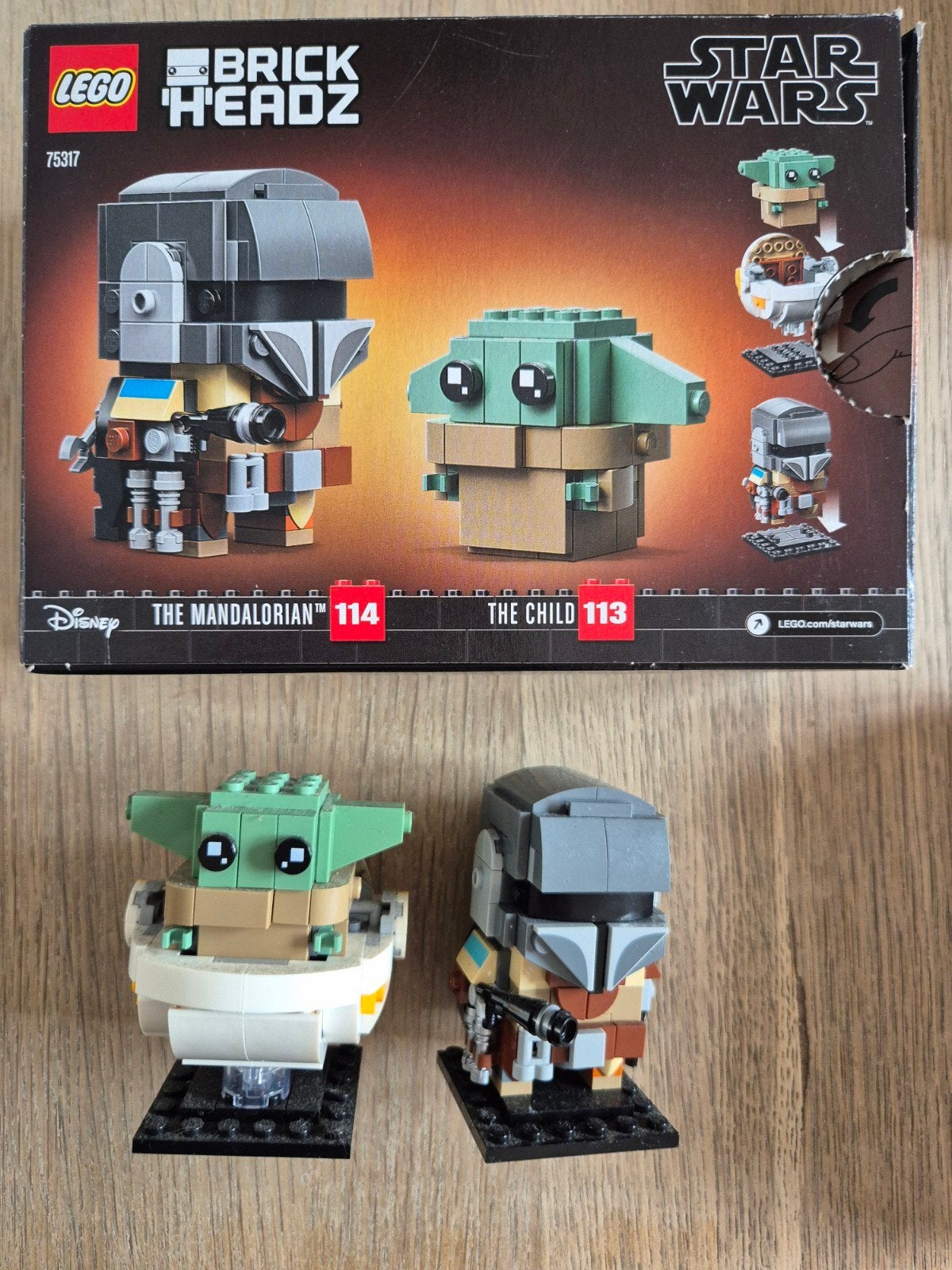 LEGO BrickHeadz Star Wars The Mandalorian & The Child, Ophalen of Verzenden, Gebruikt
