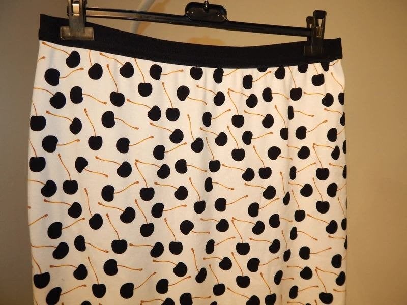 Marccain mooie rok kersen print leuke zomer rok N5/42, Maat 42/44 (L), Zo goed als nieuw, Meerkleurig, Verzenden