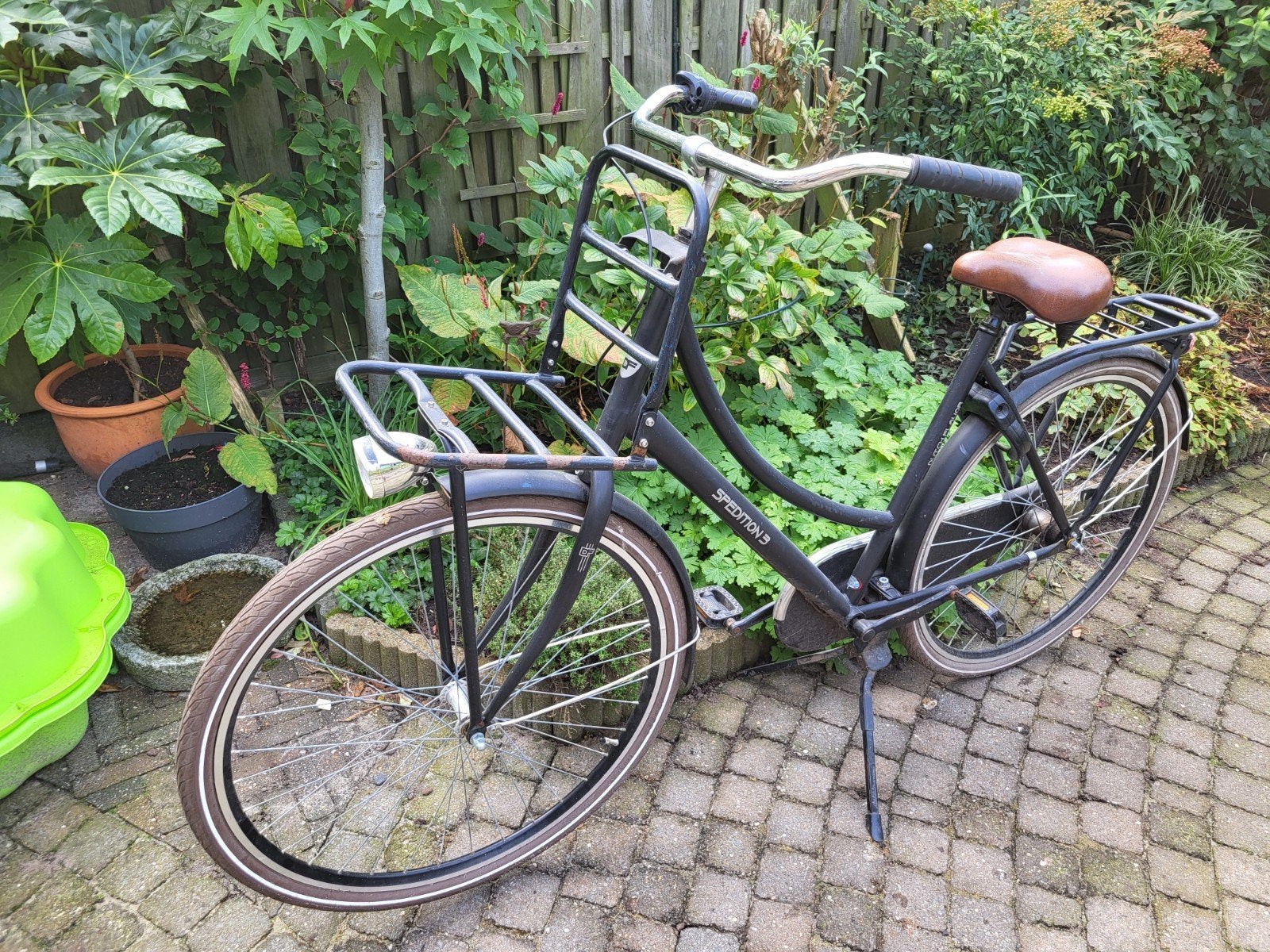 Stevige transportfiets met voordrager - Ideaal voor de stad, Velgrem, Versnellingen, Ophalen, Overige merken