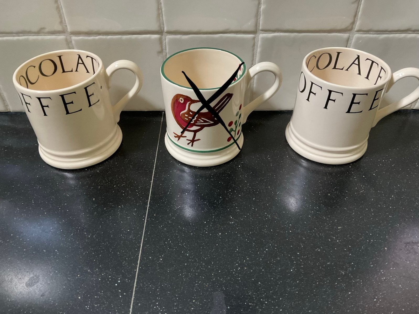Emma Bridgewater half pint mokken, Ophalen of Verzenden, Zo goed als nieuw, Overige stijlen, Kop(pen) en/of Schotel(s)