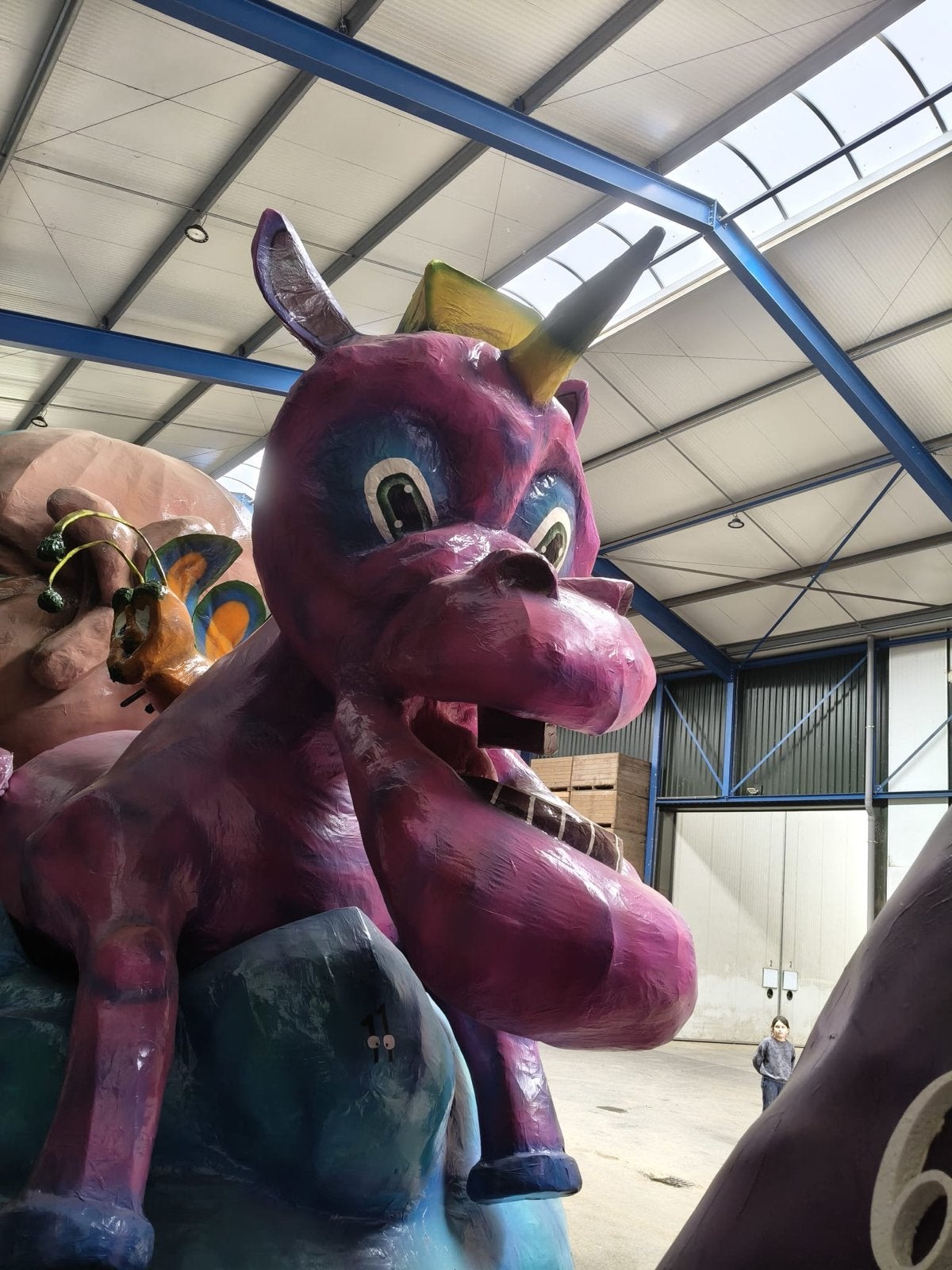 Carnavals/kermis kop voor op een wagen - Unieke Eenhoorn, Ophalen of Verzenden, Gebruikt