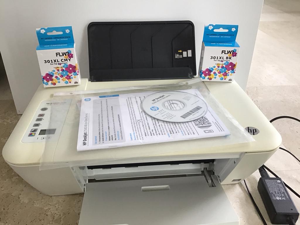 HP Deskjet 2540 printer met nieuwe cartridges, Computers en Software, Printers, Gebruikt, Inkjetprinter, All-in-one, Kleur printen