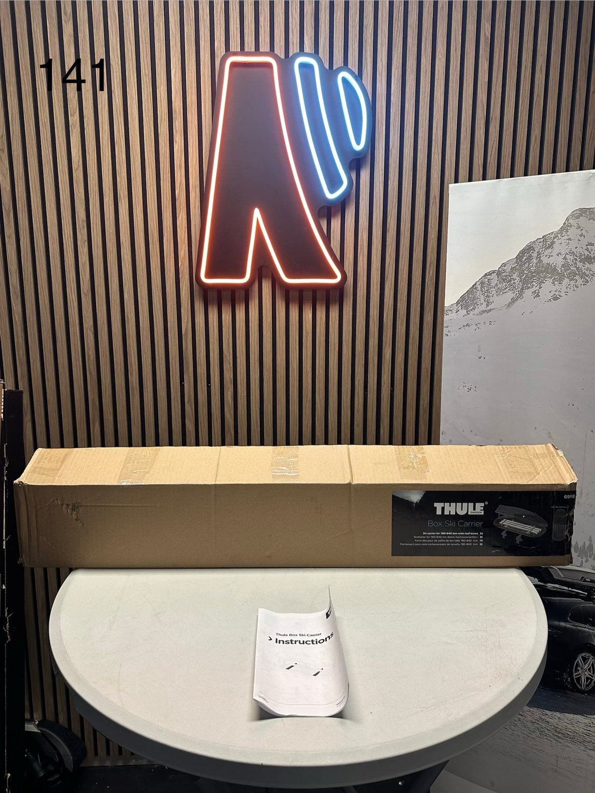 Thule Box Ski Carrier 6948 ski-accessoire voor dakkoffer, Ophalen of Verzenden, Zo goed als nieuw
