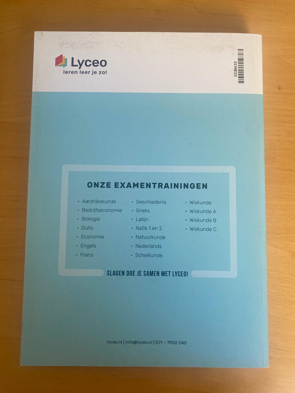 Examenbundel Economie VWO 2023 Lyceo, Ophalen of Verzenden, Gamma, Zo goed als nieuw, WO