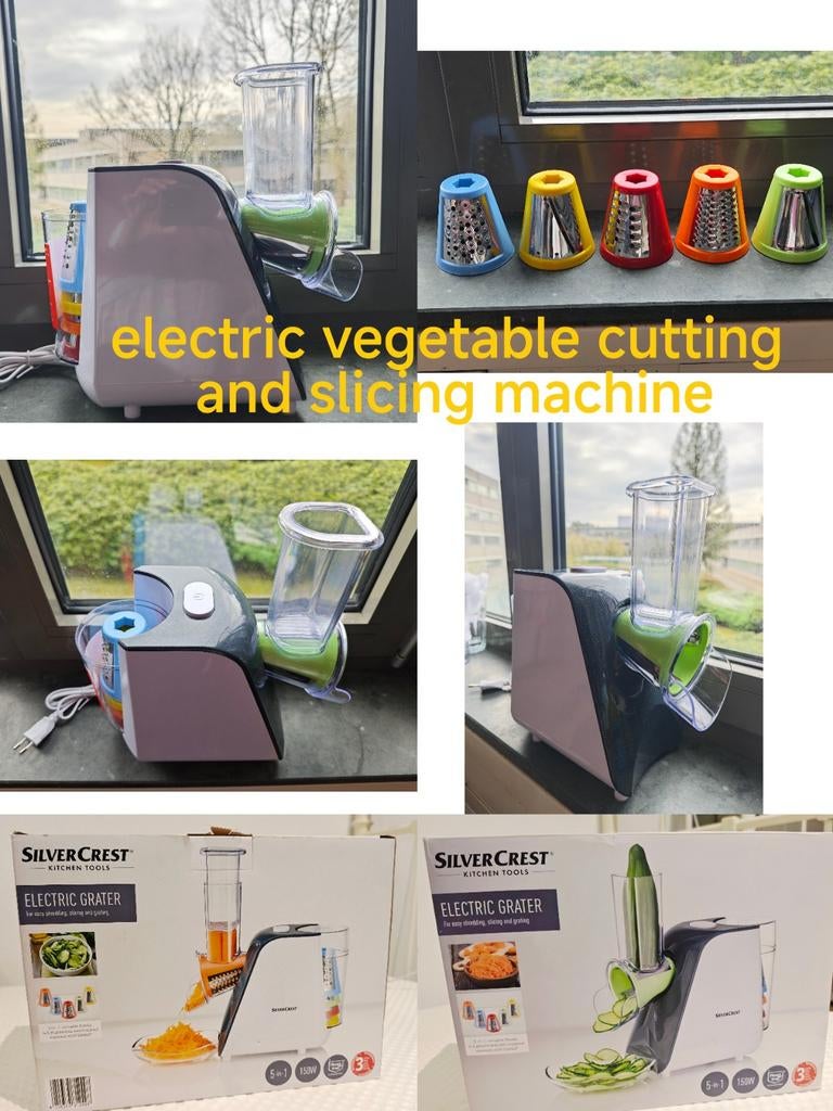 electric vegetable cutting machine, Ophalen, Kunststof, Zo goed als nieuw, Snijmachine