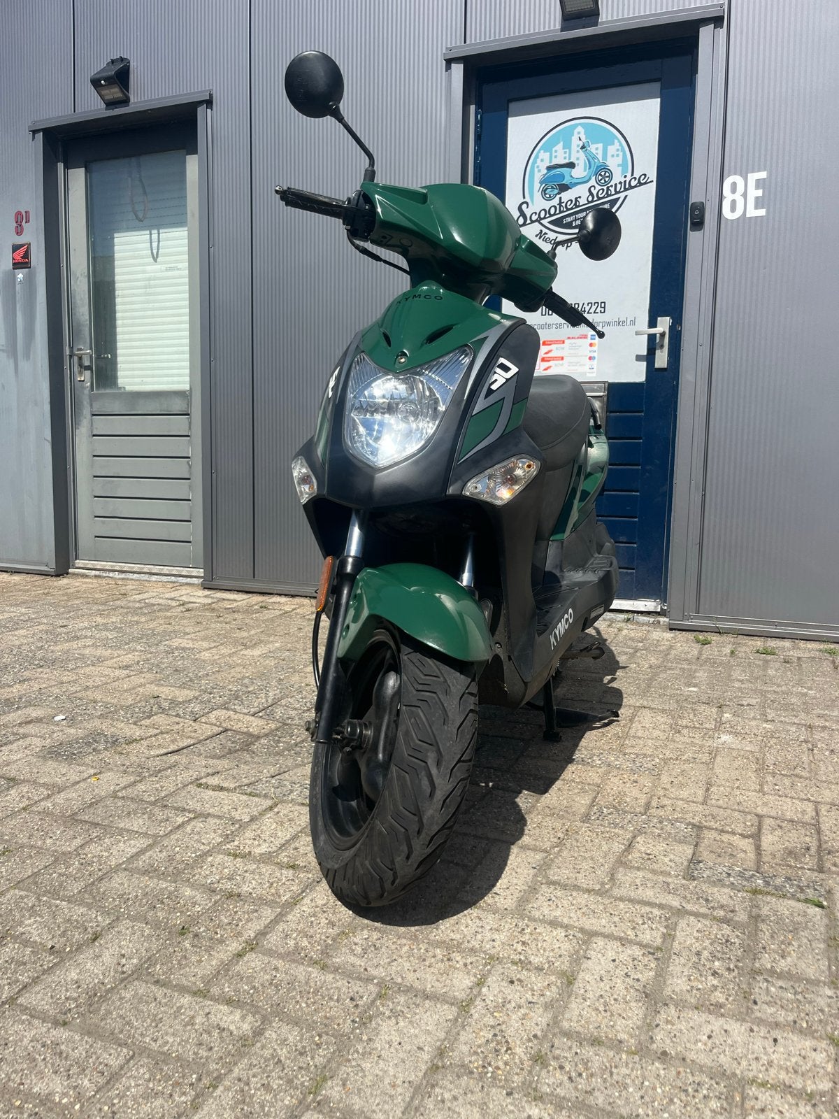 Kymco Agility 50cc Scooter - Groen, Goed Onderhouden, Maximaal 45 km/u, Ophalen of Verzenden, Zo goed als nieuw, 50 cc