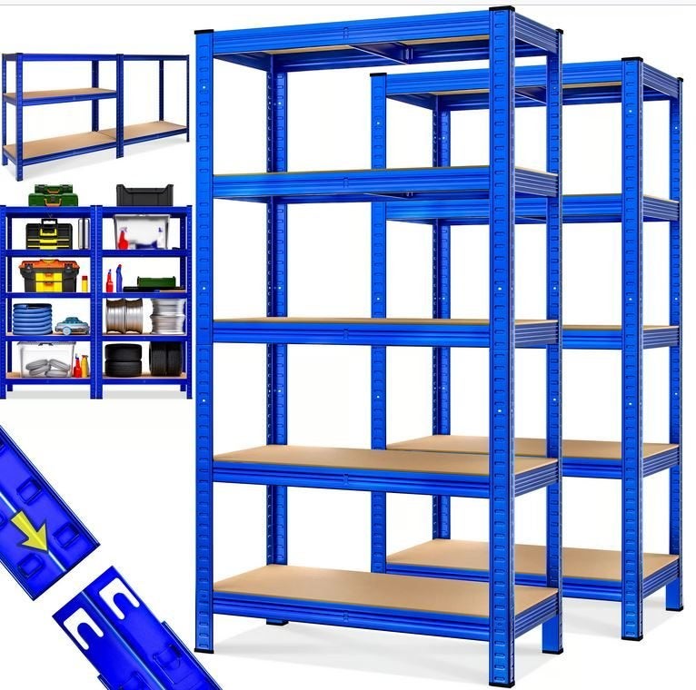 2x Stellingkast stelling opbergrekken blauw GRATIS BEZORGD!, Verzenden, Nieuw, Nvt, Nvt