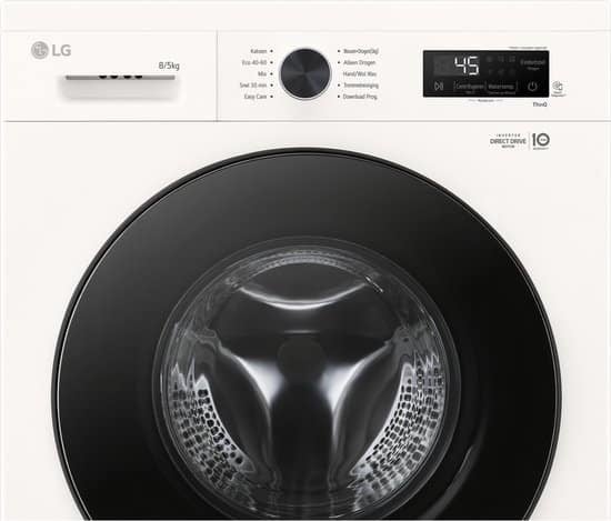LG W4X1085NWB was‑droogcombinatie 8/5 kg met 6 Motion DD, Triple J Online, Info@triplejonline.nl, De Spinnekop 9