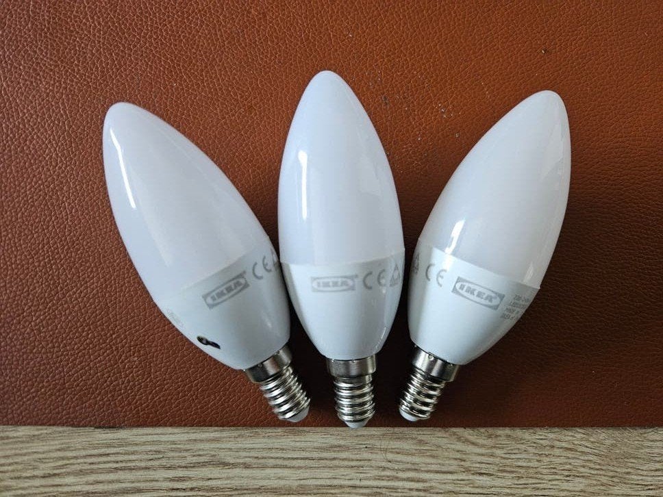 IKEA Trådfri ZigBee E14 lampen - Wit - 400lm, Huis en Inrichting, Wit, E14 (klein), Zo goed als nieuw, Draadloos