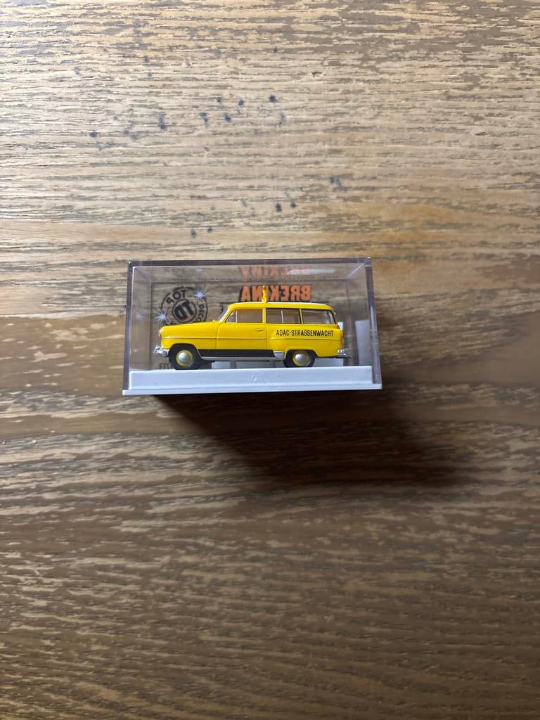 Opel Olympia Rekord Caravan "ADAC" - Brekina, Hobby en Vrije tijd, Modelauto's | 1:87, Ophalen of Verzenden, Nieuw, Auto, Overige merken