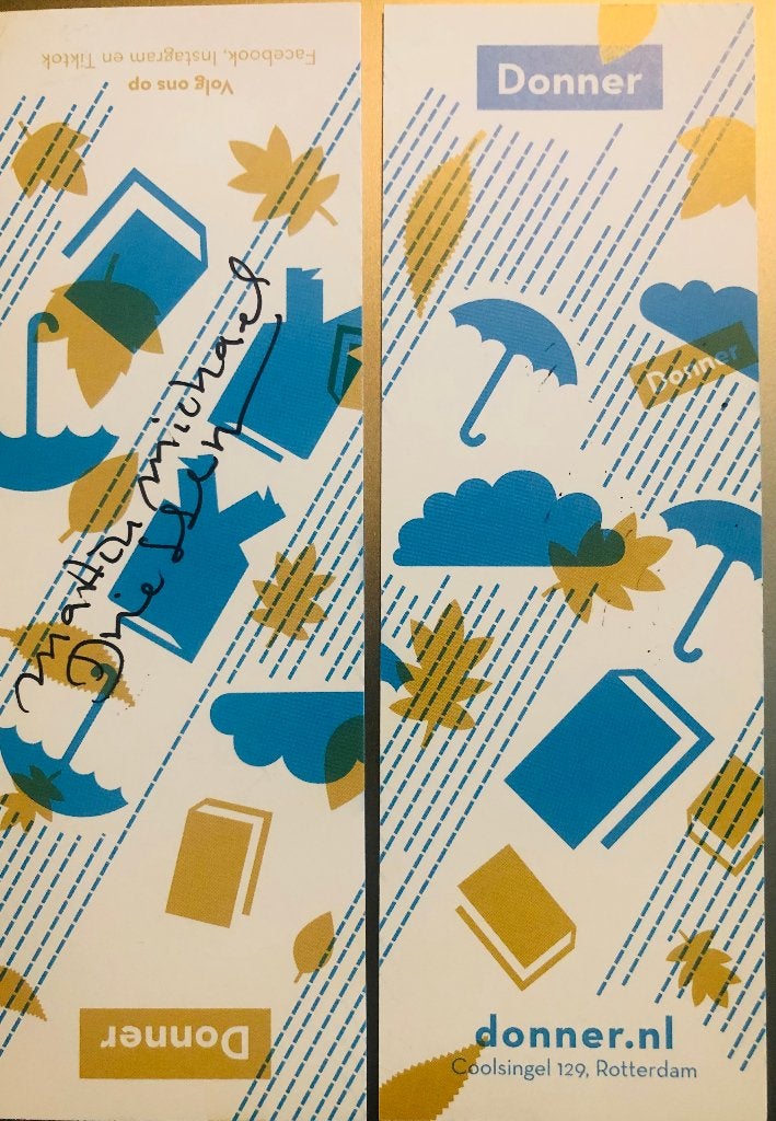 Boekenlegger Donner Gesigneerd door Martin Michael Driessen, Ophalen of Verzenden, Nieuw, Overige onderwerpen