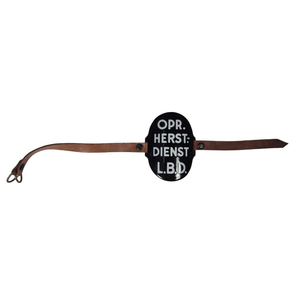 LBD Luchtbeschermingsdienst Opr. Herstel dienst armschild, Verzamelen, 2288CL, Info@dbmmilitaria.nl, Ophalen of Verzenden, DBM militaria