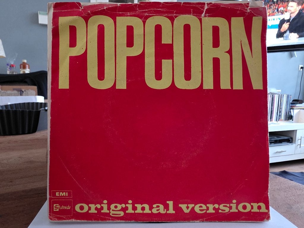 7" Single Hot Butter - Popcorn / At The Movies, Cd's en Dvd's, Vinyl Singles, Gebruikt, 7 inch, Single, Ophalen of Verzenden