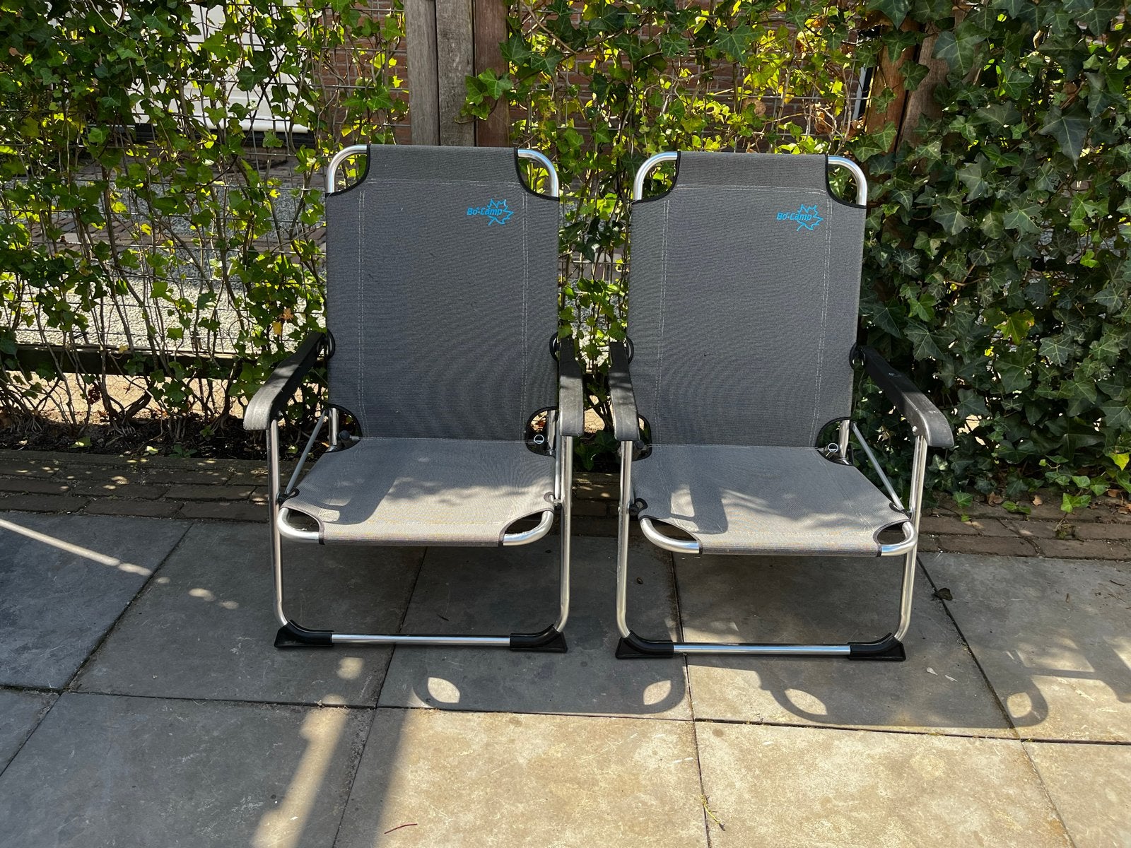2x Opvouwbare campingstoelen, Caravans en Kamperen, Ophalen, Zo goed als nieuw, Campingstoel