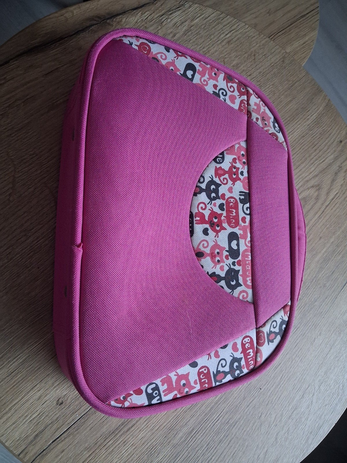 Roze toilettas met kattenprint voor €1,-, Ophalen of Verzenden, Zo goed als nieuw, Roze, Dame