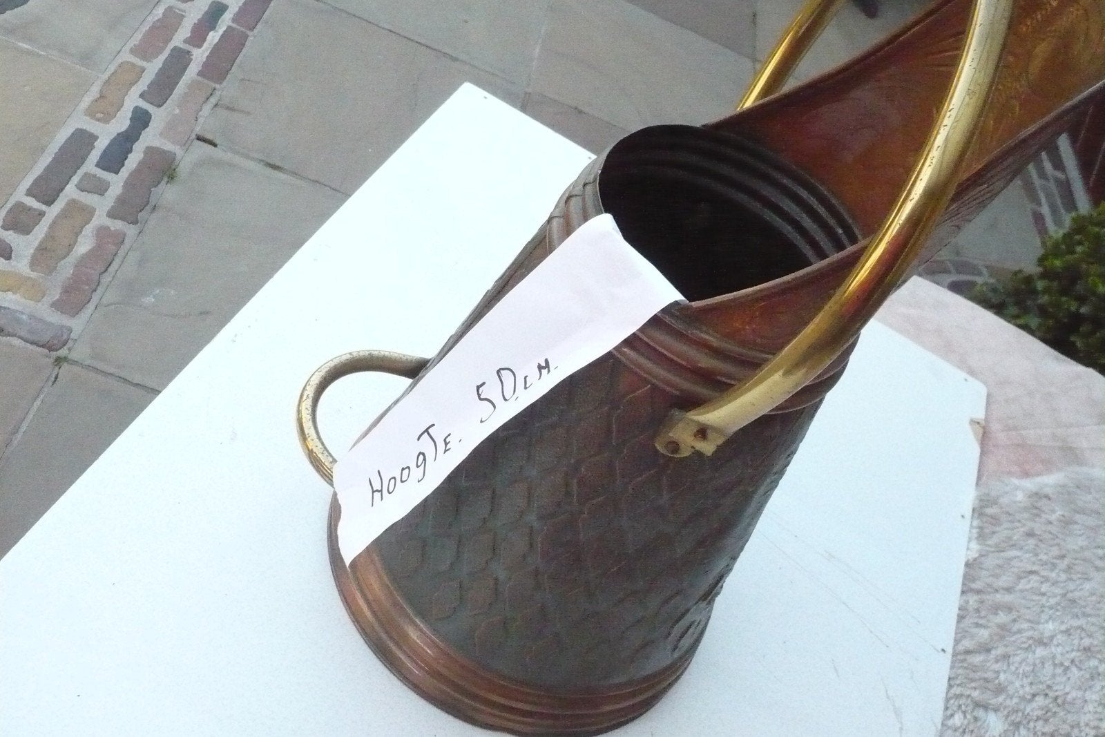 te koop een koperen ketel zgan    ookwel kolen kit  genoemd, Antiek en Kunst, Ophalen of Verzenden