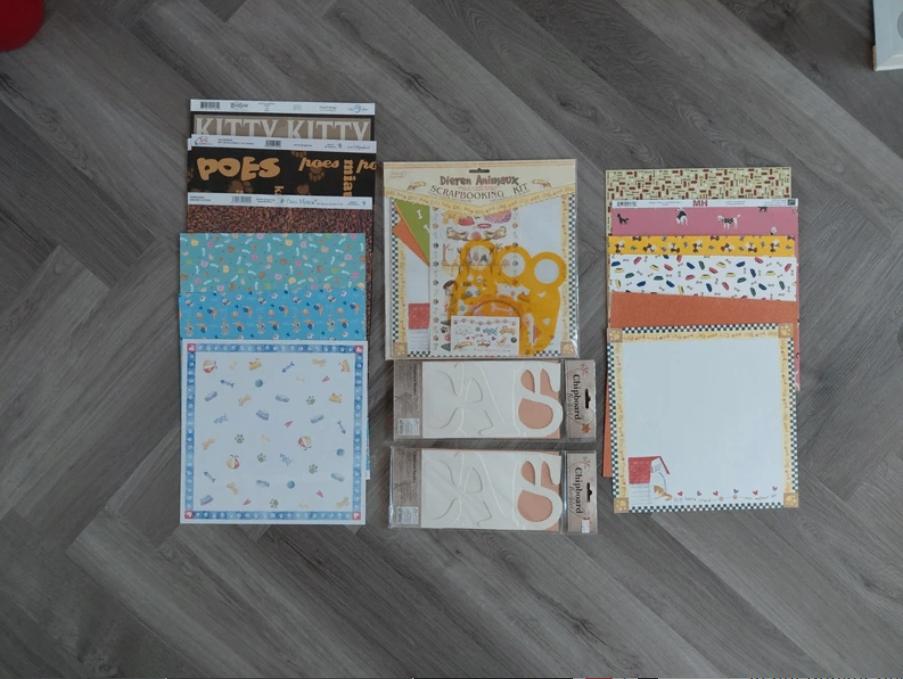 Honden en katten scrapbook kit, Ophalen of Verzenden, Nieuw, Papier of Karton, Overige merken