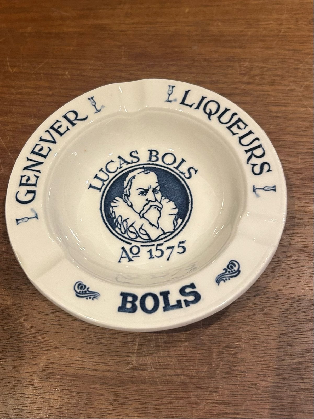 Vintage Lucas Bols Jenever Liqueurs Asbak, Ophalen