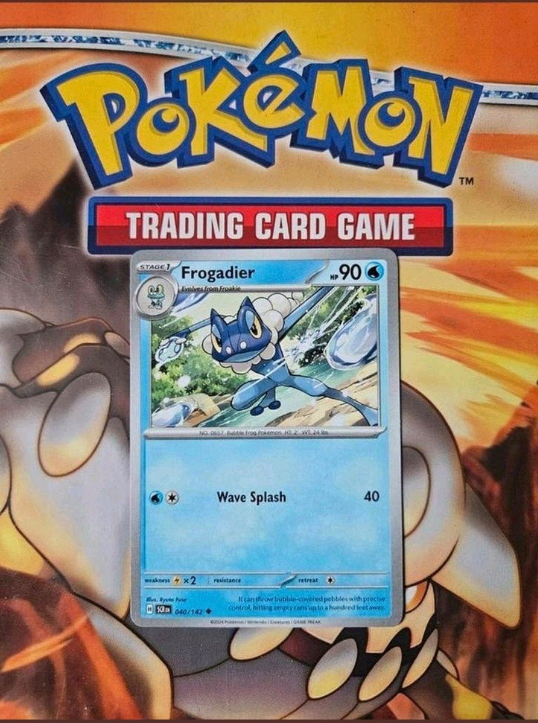 Frogadier 040/142 Stellar Crown set pokemon kaart nm, Ophalen of Verzenden, Zo goed als nieuw, Losse kaart