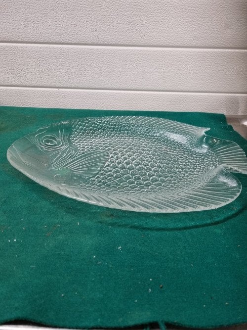 visschaal glas groot vijf stuks, Ophalen of Verzenden, 'T Olde Gre-j, Info@toldegrej.nl, Endepoelstraat 20f Didam
