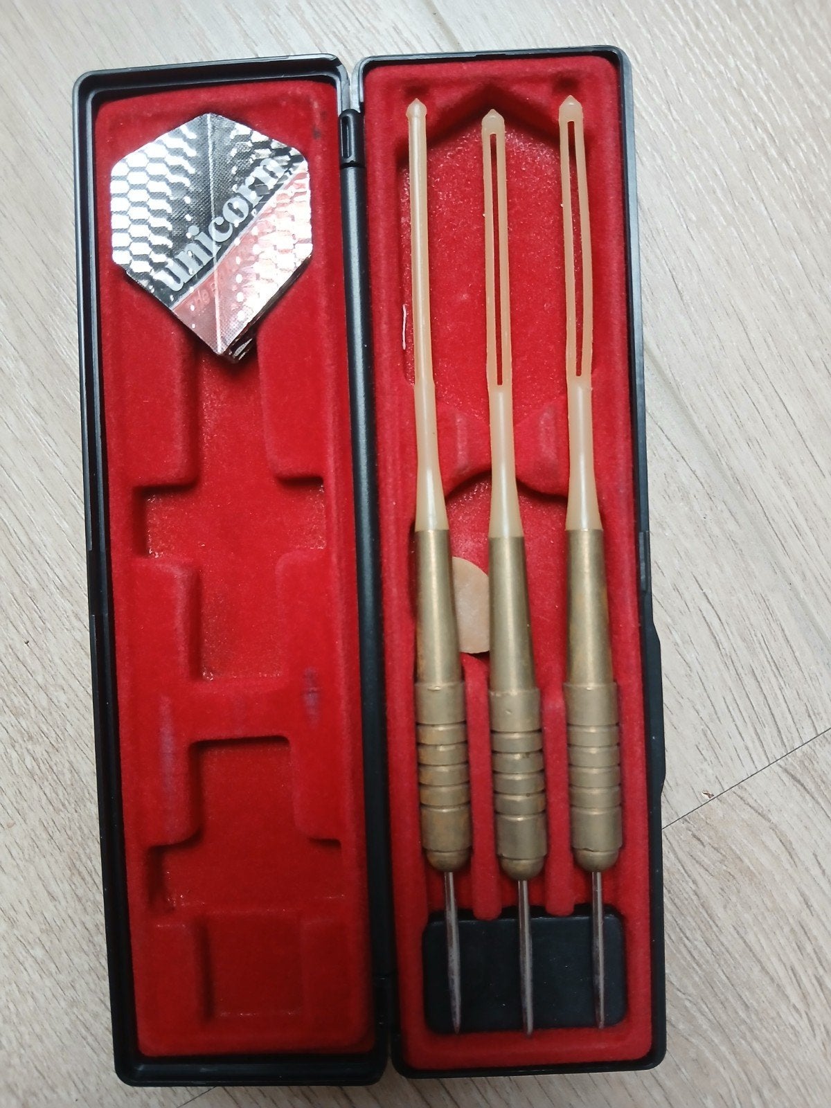 Unicorn vintage dartpijlen set 1986, Ophalen of Verzenden, Gebruikt, Pijlen