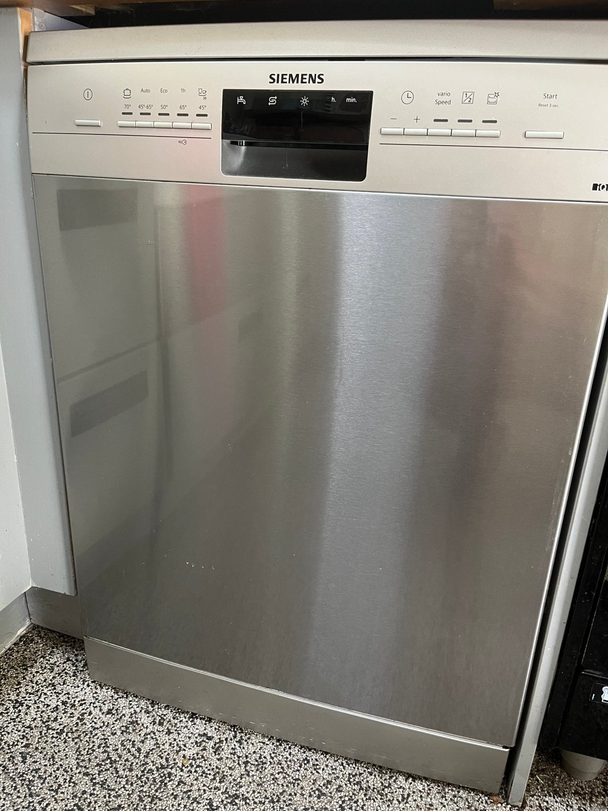 Siemens SN235I03EE/28 Vrijstaande vaatwasser – RVS, Ophalen, Zo goed als nieuw, Minder dan 85 cm