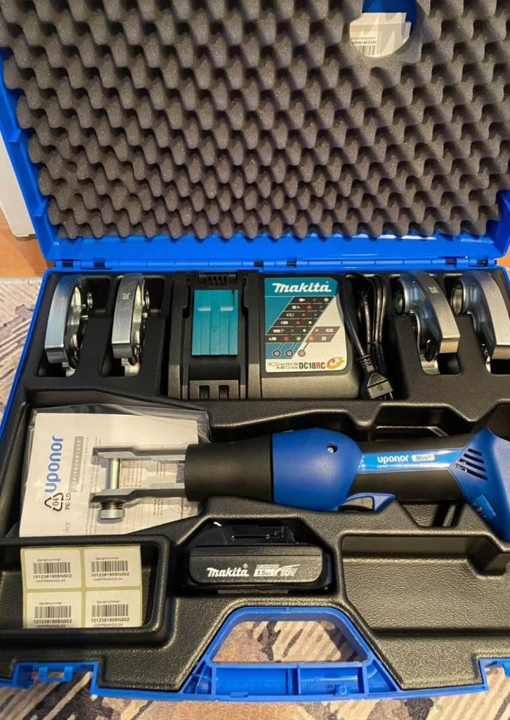 uponor mini - perstang incl bekken, Ophalen of Verzenden, Zo goed als nieuw