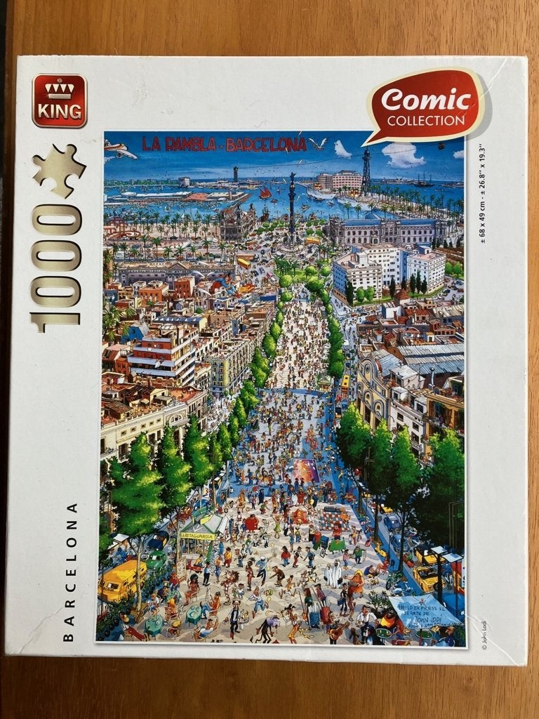 Legpuzzel Barcelona, Hobby en Vrije tijd, Ophalen of Verzenden, 500 t/m 1500 stukjes, Zo goed als nieuw