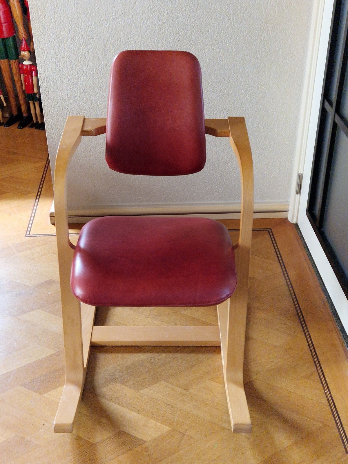 Vintage Stokke Varier Actulum Schommelstoel Peter Opsvik, Huis en Inrichting, Stoelen, Ophalen, Gebruikt, Vintage/Design, Leer