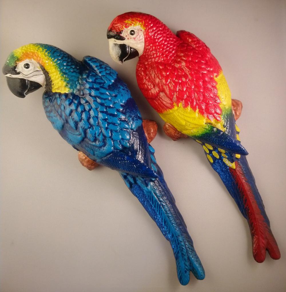 papegaai gietijzer wanddecoratie muurversiering balkon tuin, Ophalen of Verzenden