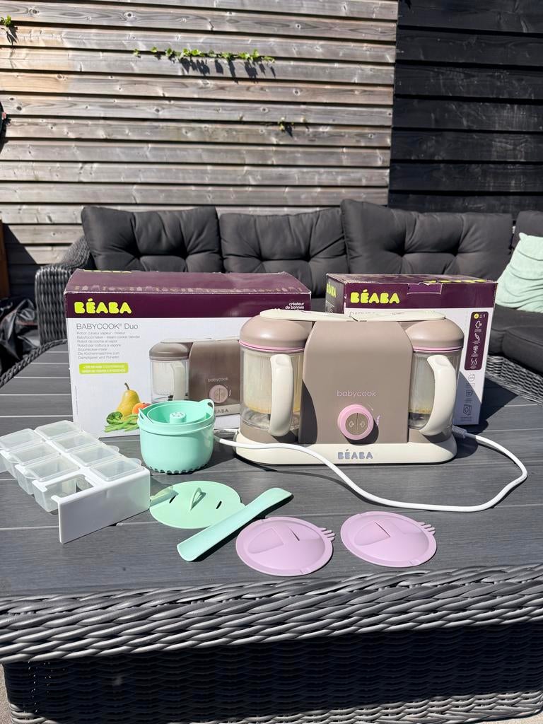 Beaba Babycook enkel en duo met rijstkoker en accessoires, Kinderen en Baby's, Babyvoeding en Toebehoren, Ophalen, Gebruikt, Overige typen