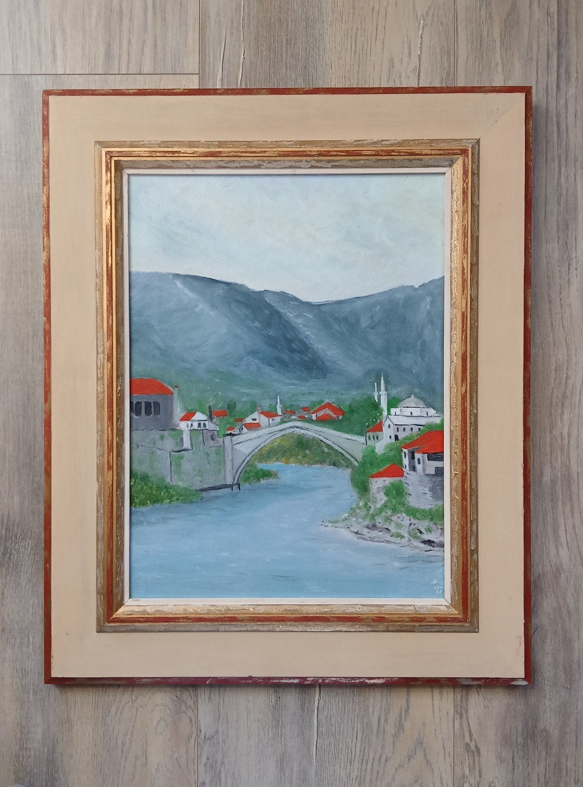 Schilderij # Brug van Mostar ( Joegoslavië ), Ophalen of Verzenden