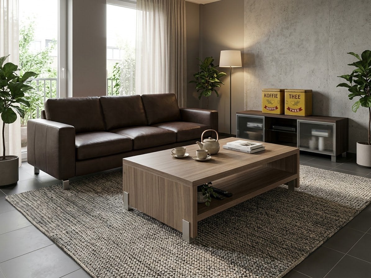 Zeer zwaar en degelijke salontafel, Huis en Inrichting, Ophalen, 100 tot 150 cm, 50 tot 100 cm, Zo goed als nieuw