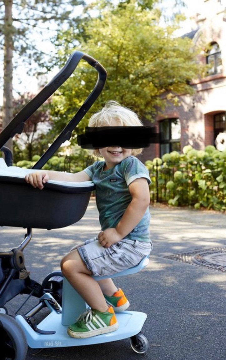 Eve Kid-Sit lichtblauw meerijdplankje voor kinderwagen/buggy, Ophalen, Zo goed als nieuw, Kinderwagen, Overige merken