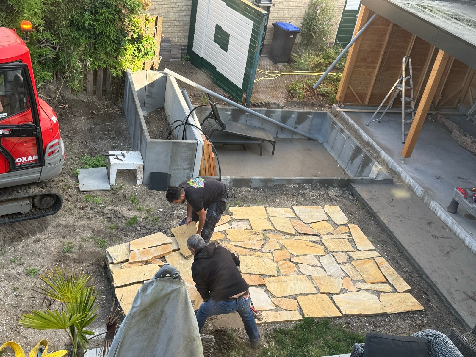 Flagstones tropical yellow Gardenlux 10m2, Ophalen, Nieuw, Terrastegels, Natuursteen
