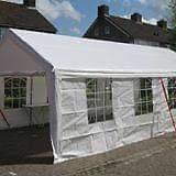 Partytent huren voor Koningsdag? Diverse maten en statafels, Ophalen, Gebruikt, 5 tot 8 meter, Partytent