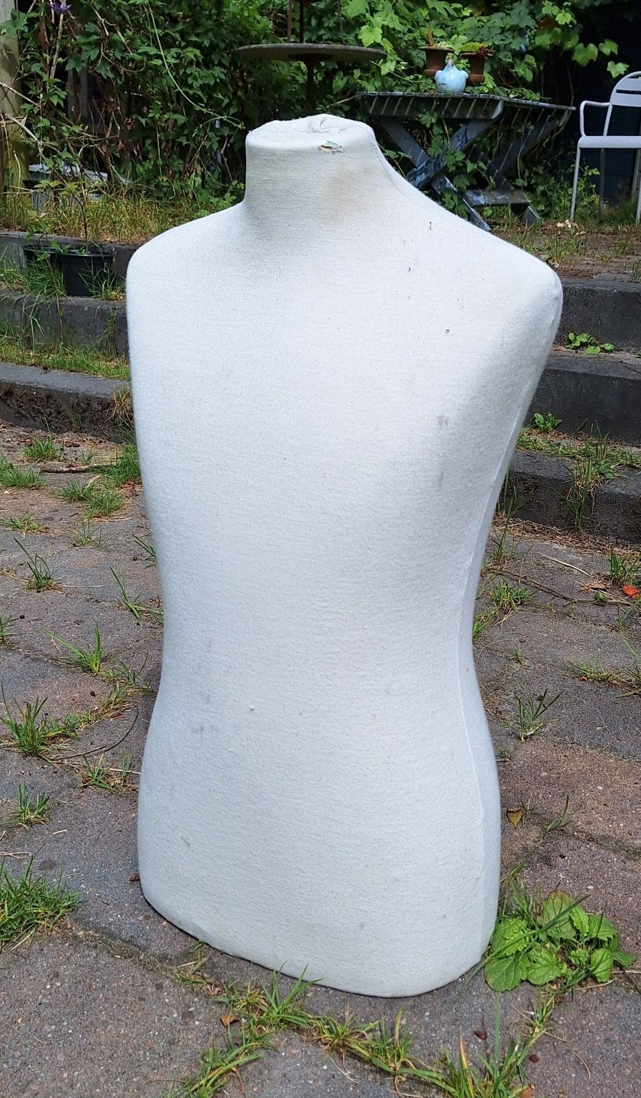 Witte paspop torso 75 cm hoog, Ophalen