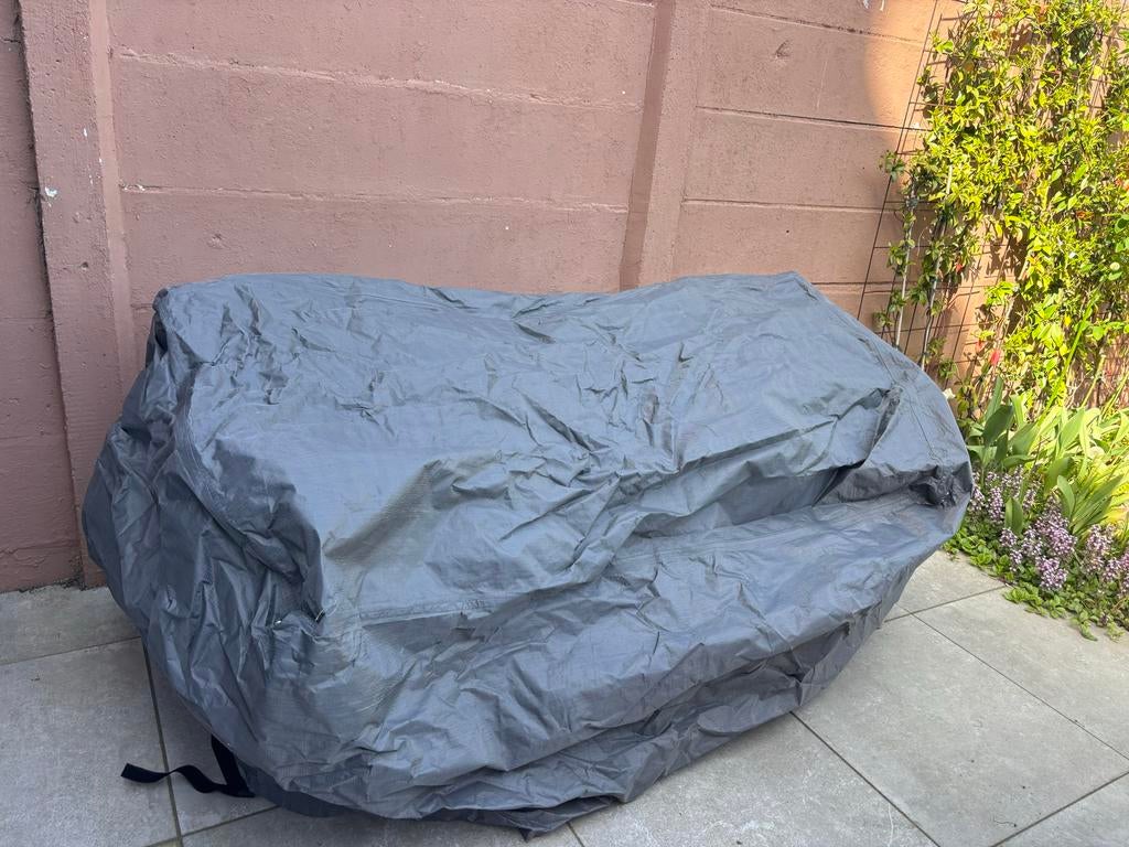 Winza Tuinmeubelhoes Tuinbank Ligbed Grijs 162x84 cm, Ophalen of Verzenden, Zo goed als nieuw