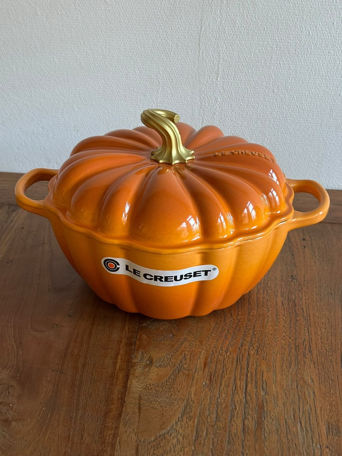 Le Creuset Gietijzeren Pompoen Braadpan 24 cm – Marronnier, Ophalen of Verzenden, Nieuw, Gietijzer