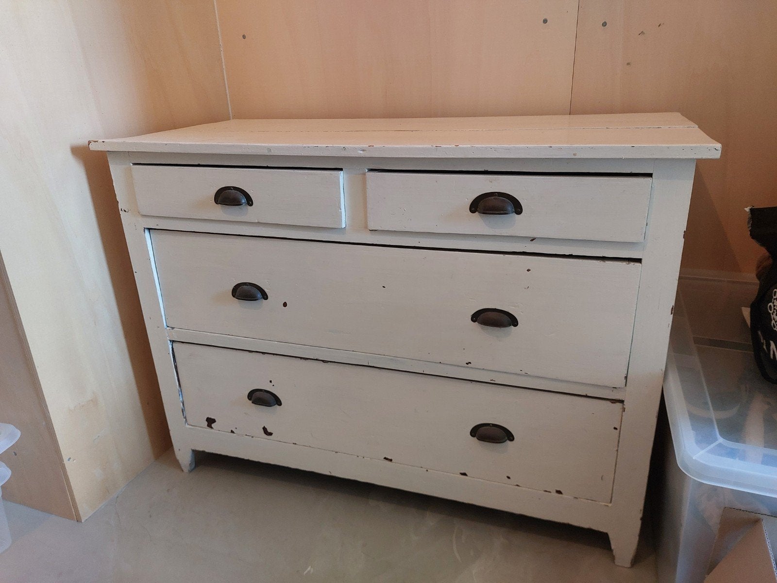 Oude ladekast voor de klusser - 100x46x72 cm, Ophalen, Gebruikt, 50 tot 100 cm, 3 of 4 laden