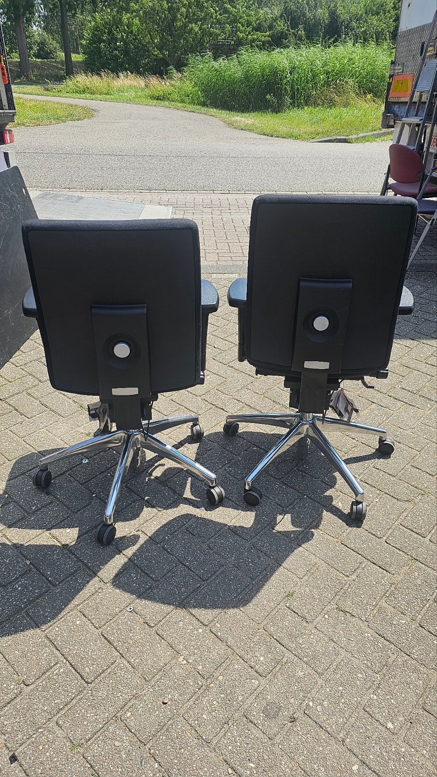 Chairsupply bureaustoelen, Ophalen of Verzenden, Zo goed als nieuw, Zwart, Bureaustoel