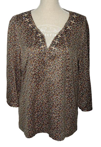 Mc.Gregor blouse-top, top, satijn, multicolor, Mt. 44 / L, McGregor, Overige kleuren, Verzenden, Maat 42/44 (L)