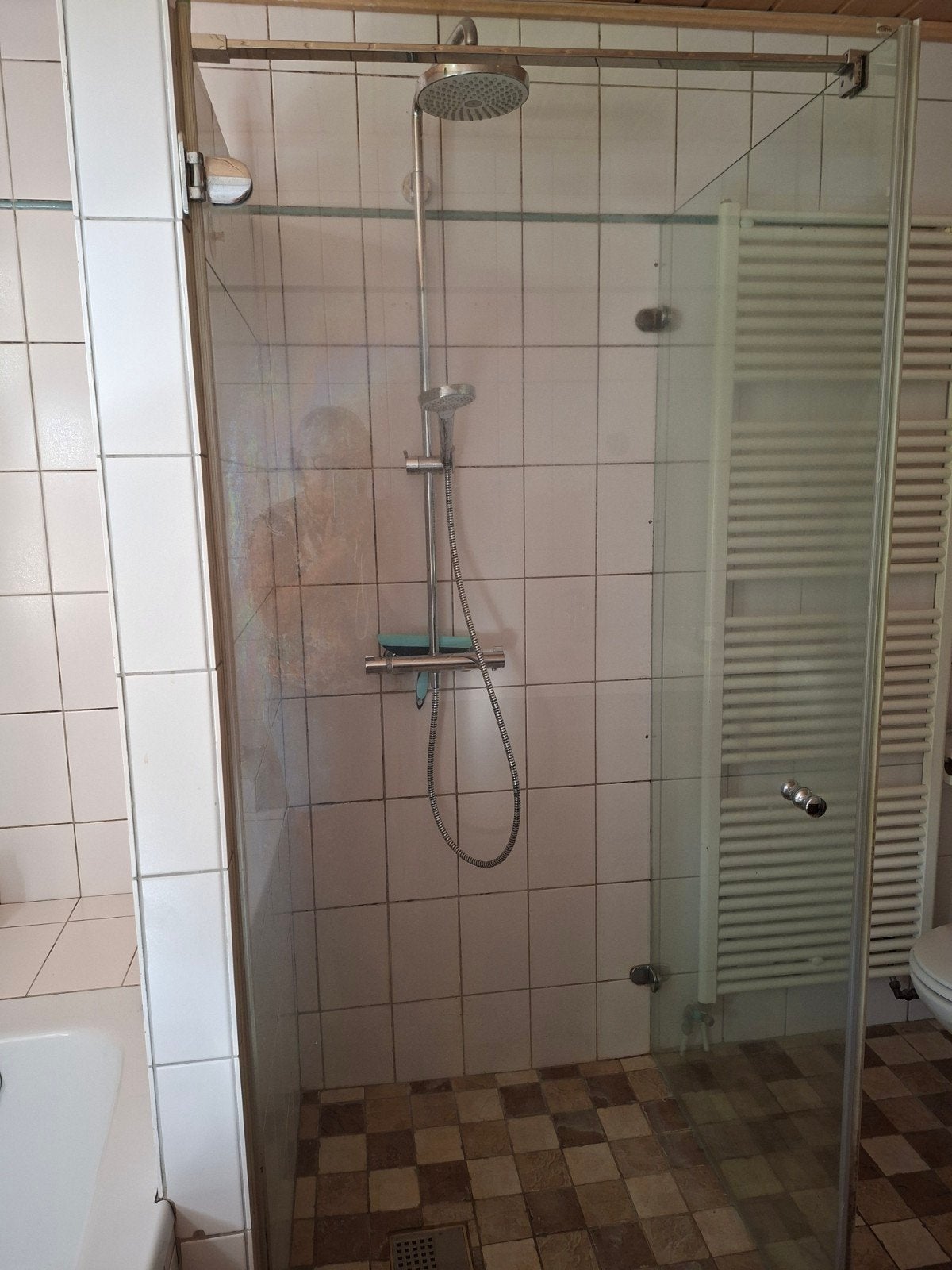 Glazen douchecabine, Doe-het-zelf en Verbouw, Sanitair, Ophalen, Gebruikt, Glas, Douche