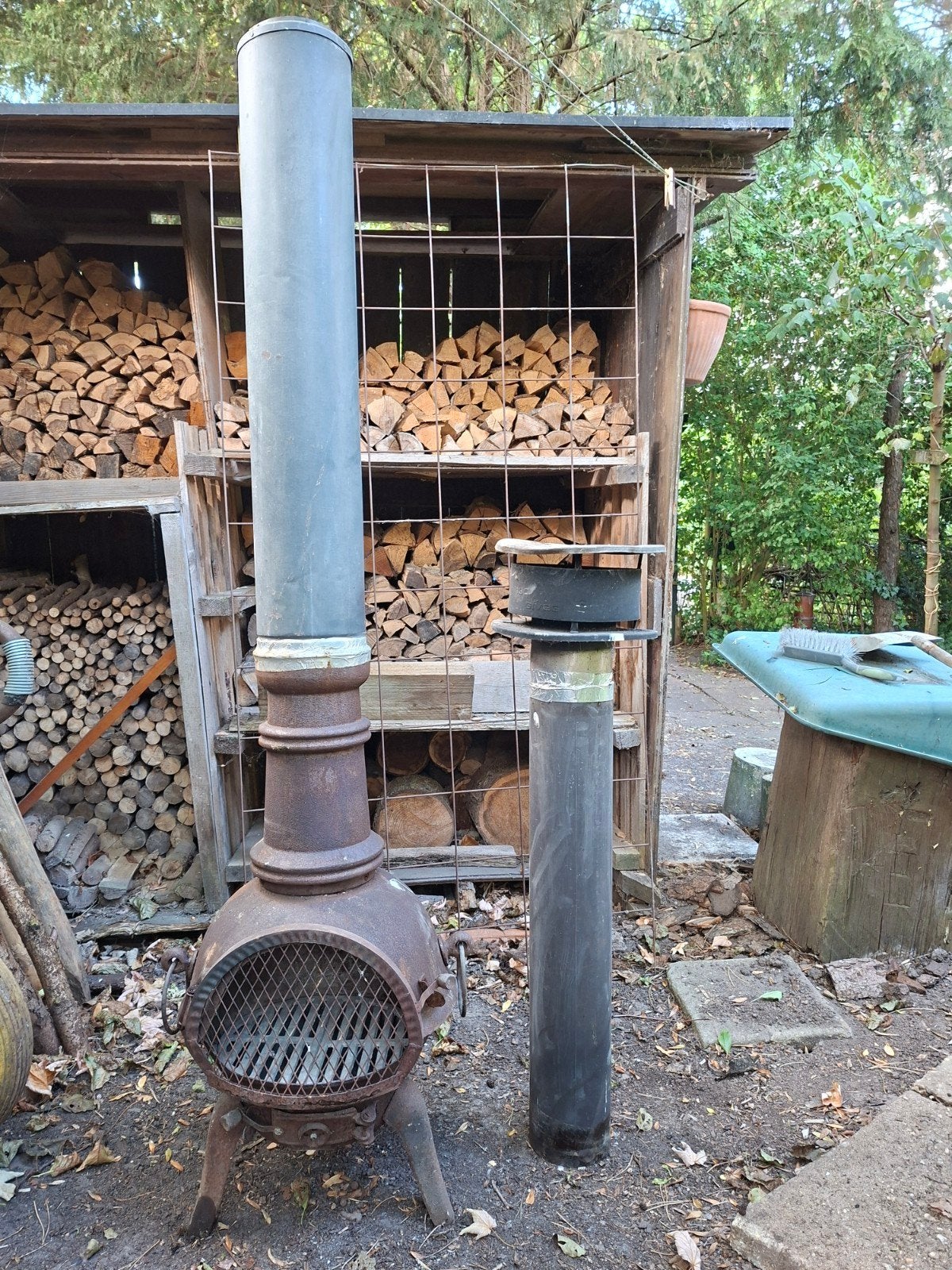 Houtkachel/ Tuinhaard te koop., Tuin en Terras, Tuinhaarden, Ophalen, Gebruikt